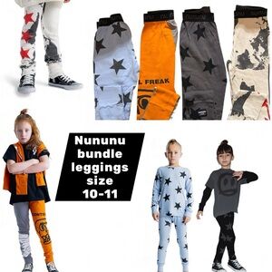 Nununu bundle of leggings size 10-11 (includes 4x pairs)